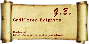 Gráczer Brigitta névjegykártya